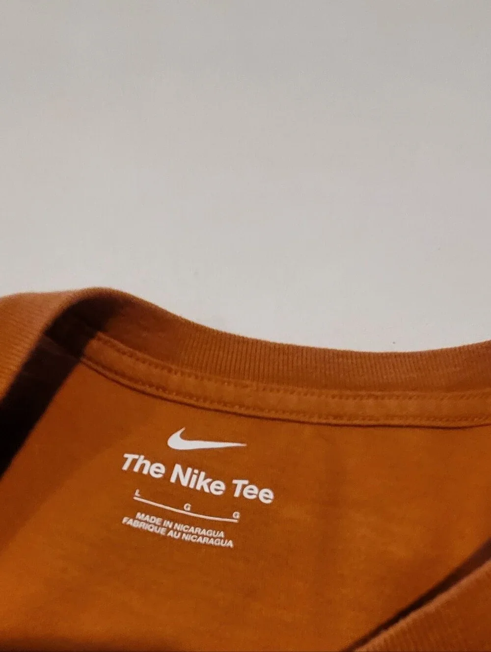 Nike Air Men's Short Sleeve The Nike T-Shirt — Rust Orange
